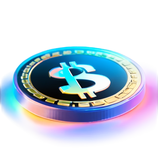 Coin with dollar $ simbol - icon | sticker