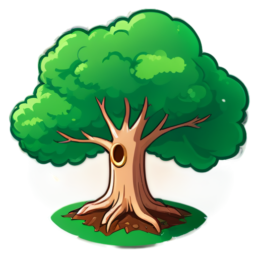 draw a tree seed after sprouting from a tree seed - icon | sticker