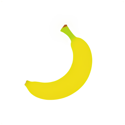 Letter T with banana - icon | sticker