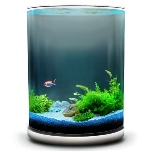 beautiful aquarium tank - icon | sticker