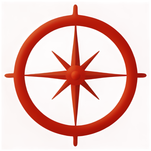 the steering wheel of a sailing ship - icon | sticker