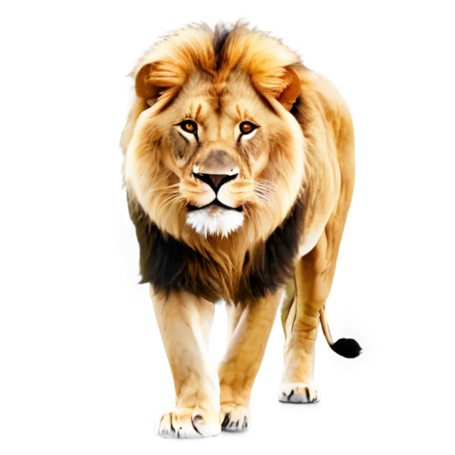 A lion, minimalist style, Middle East, voice socialization - icon | sticker
