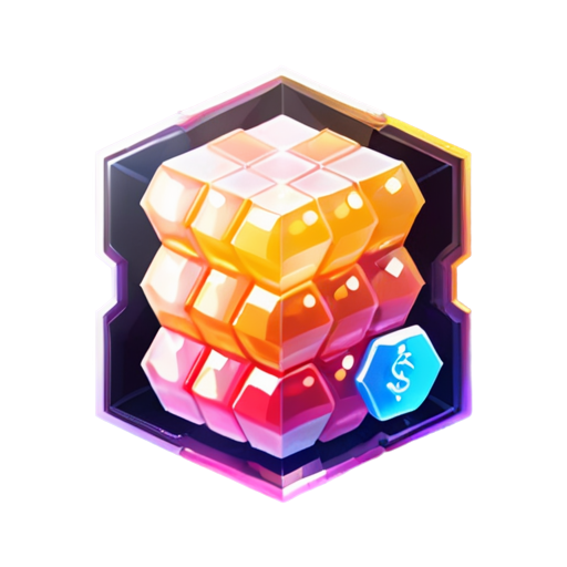 Bee honey comb hexagon with money - icon | sticker