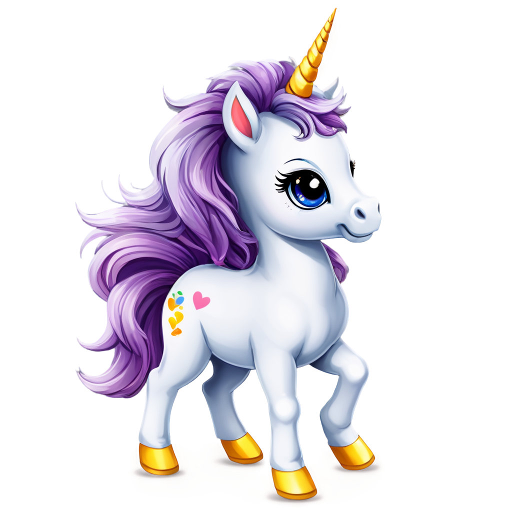 A beautiful unicorn - icon | sticker