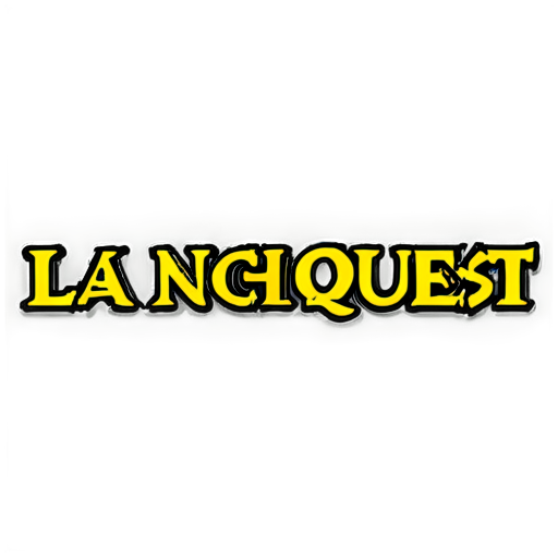 'launch quest' text used in a monster hunting game - icon | sticker