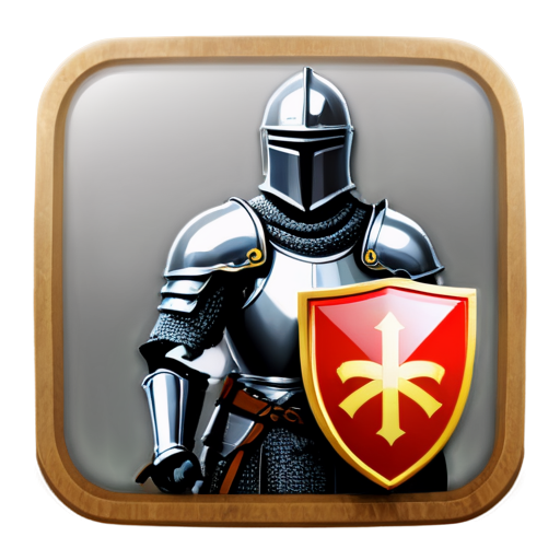 Knight square icon - icon | sticker