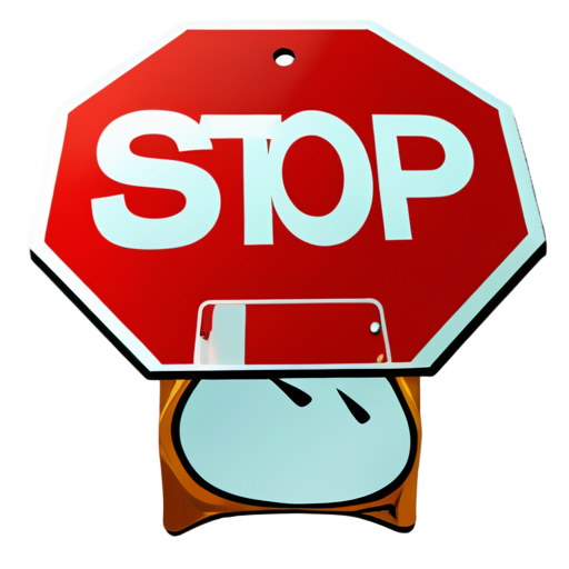 stop sign - icon | sticker