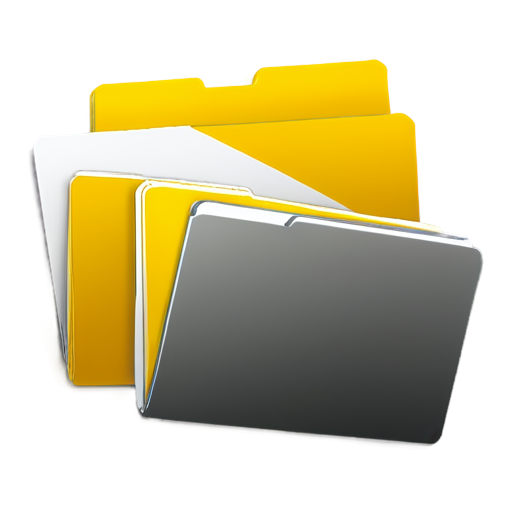 Yellow, Closed, Empty Folder Facing Us - icon | sticker