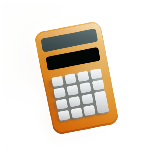 orange calculator - icon | sticker