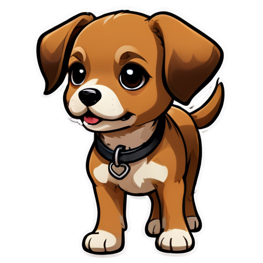 Dog walking - icon | sticker