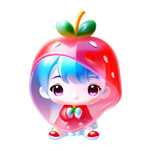 strawberry crepe - icon | sticker