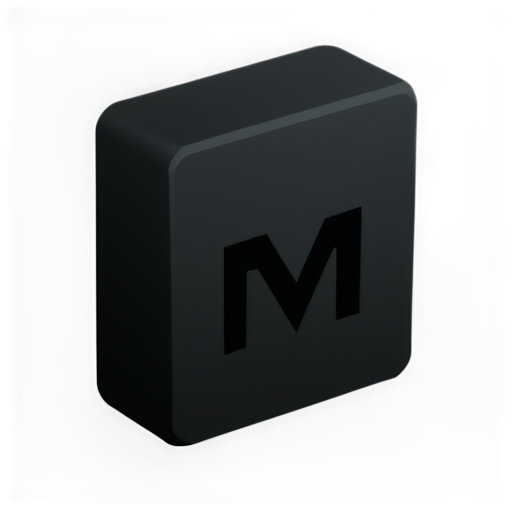 Minecraft style word: M - icon | sticker