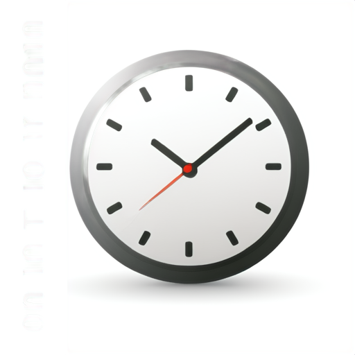 Document with a Clock: Suggests an official request involving time. - icon | sticker