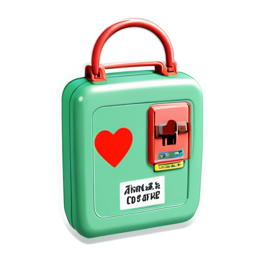 Automatic External Defibrillator - icon | sticker