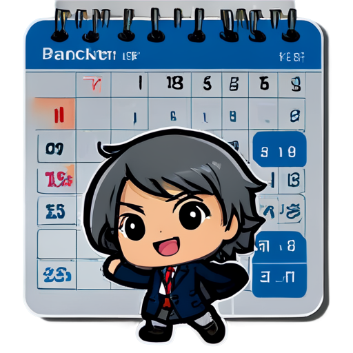 power with calendar management - icon | sticker