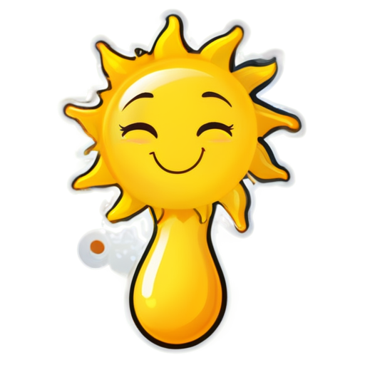 Life is good and filled with joy, the sun is shining, phone - icon | sticker