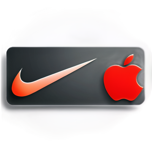 Create a logo that combines Nike and Apple. Be inspired by the styles and elements of both brands to create a unique logo that reflects the fusion of sportsmanship and innovation. Keep in mind that the logo will be used for products that combine the ideologies of both companies. - icon | sticker