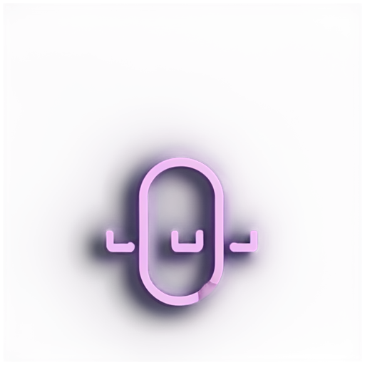 neon purpul website logo for technology, text "hrem", technology style - icon | sticker