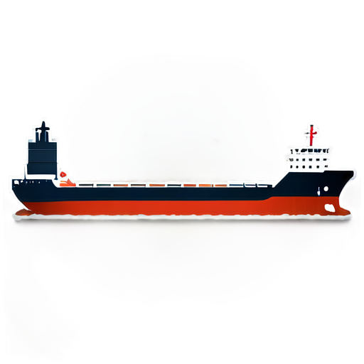 Outlined 2d loaded Fuel Tanker Ship Icon - icon | sticker