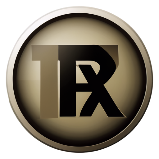 Logo for a game called text in logo „Revolution PW” in beige and khaki tons - icon | sticker