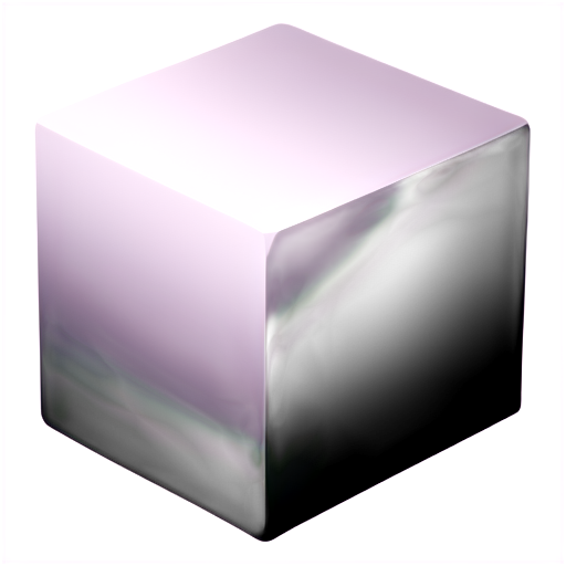 A box cube, black and white colors - icon | sticker