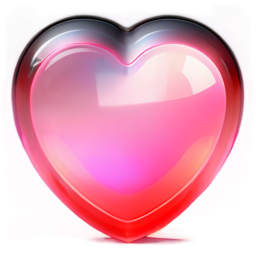 Holographic pink android heart - icon | sticker