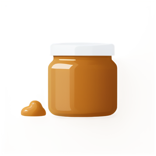 Mr. Jar of salted caramel - icon | sticker