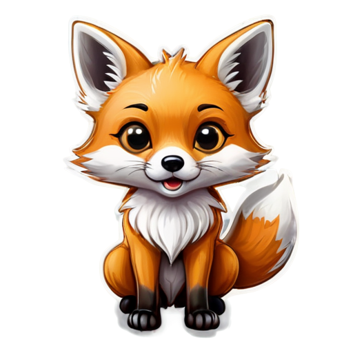 Surprised fox - icon | sticker