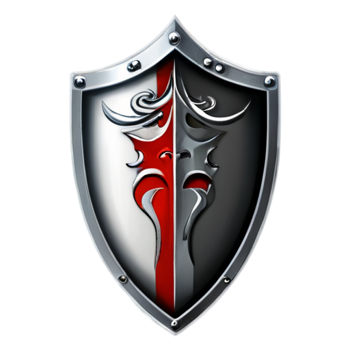 knight Shield and helmet outline icon - icon | sticker