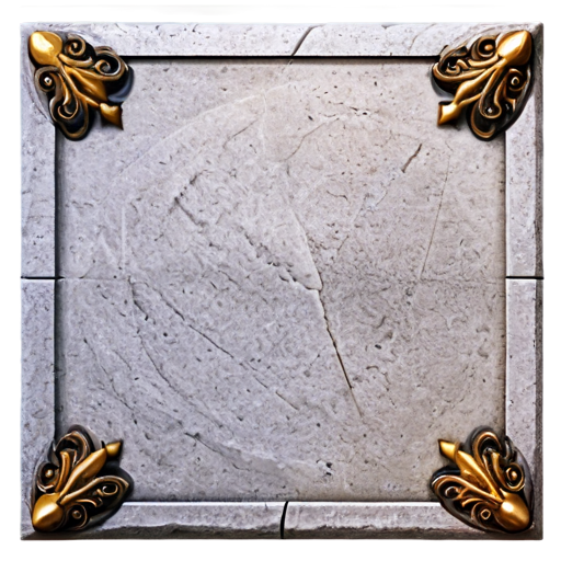 medieval stone square - icon | sticker