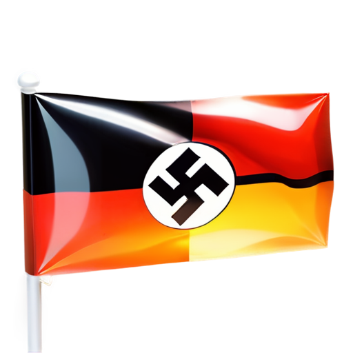 The flag of the third reich and Adolf Hitler - icon | sticker