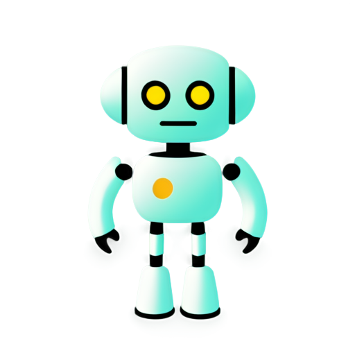 Futuristic repair bot - icon | sticker