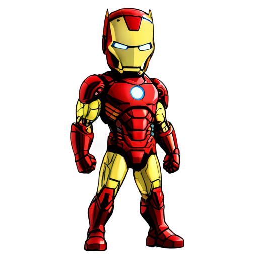 batman with iron man - icon | sticker