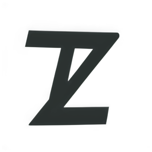 letter Z and letter root covered - icon | sticker