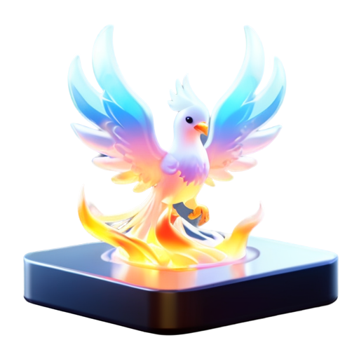 The phoenix Flame - icon | sticker