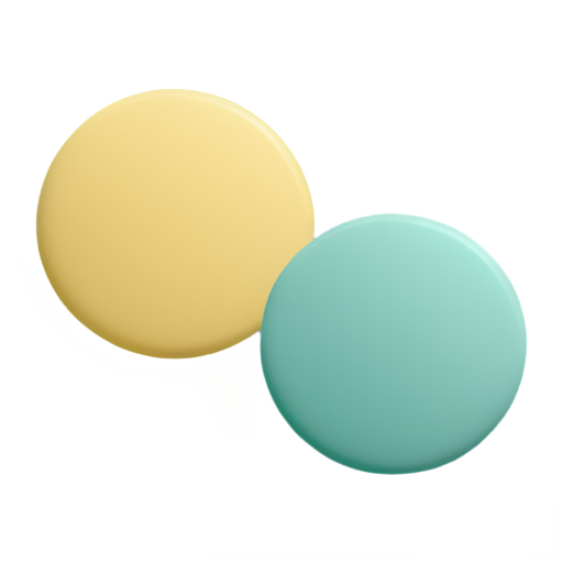 Natural components of paint for walls - icon | sticker