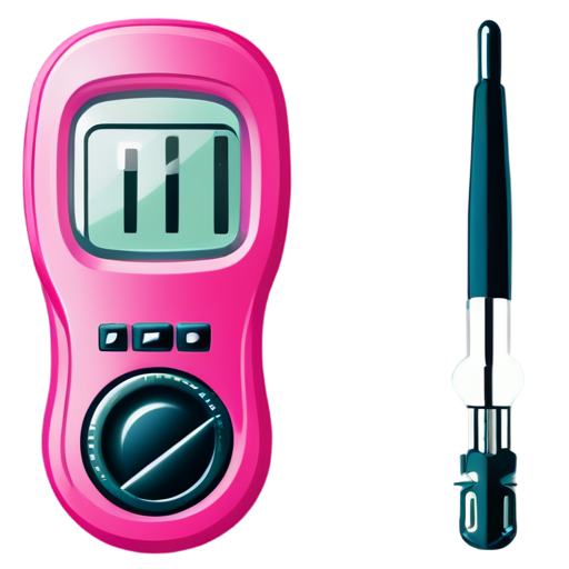 icon for a tool to adjust electrical devices in pink - icon | sticker