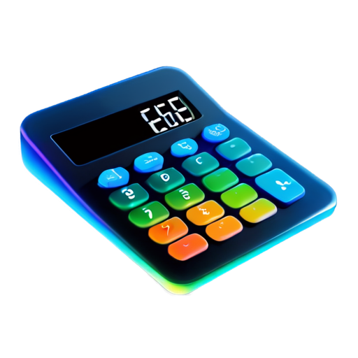 rainbow calculator - icon | sticker