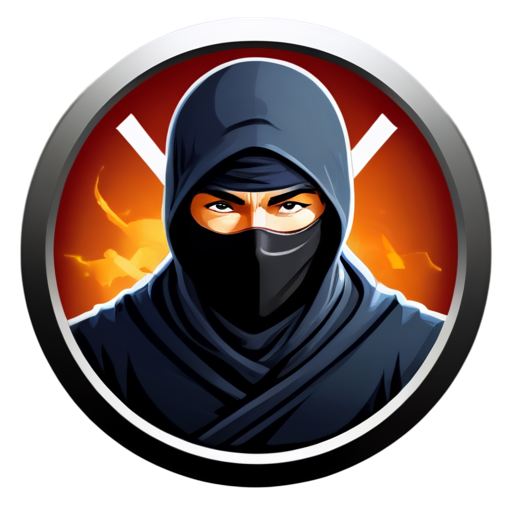 ninja logo, for a crypto token - icon | sticker