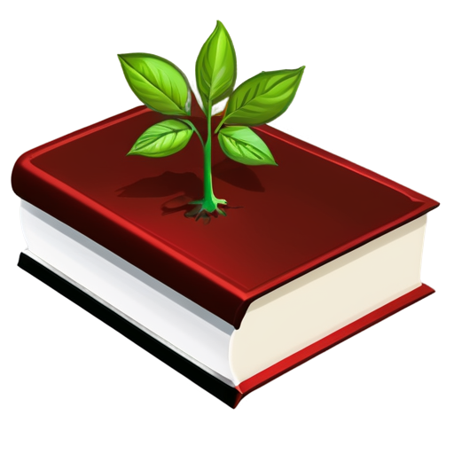 logo of a book and words Engage in the top and Sprout in the bottom - icon | sticker