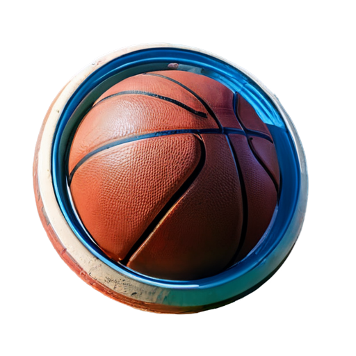 Wheelchair basketball Баски, лев, баскетбольный мяч, сине-бело голубой - icon | sticker