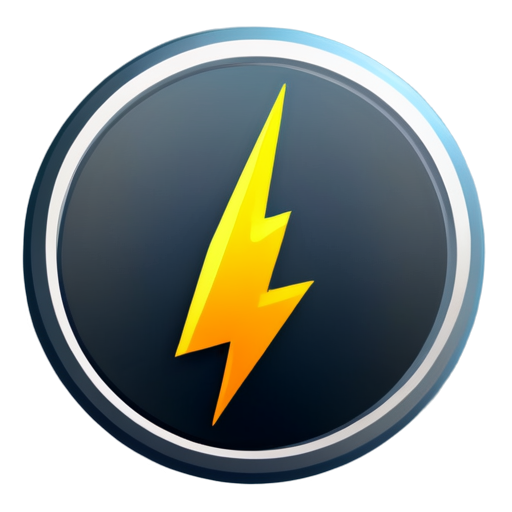 The logo consists of an abstract geometric element (such as a circle or hexagon) with a lightning bolt and flame inside, symbolizing electrical and gas services. The company name is placed below or around the geometric element, giving the logo a modern and technological look - icon | sticker