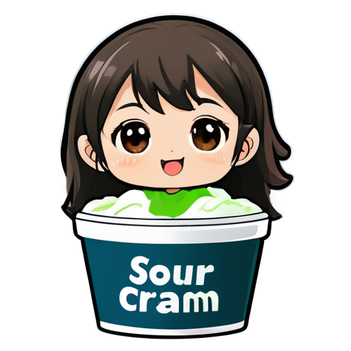 sour cream icon - icon | sticker