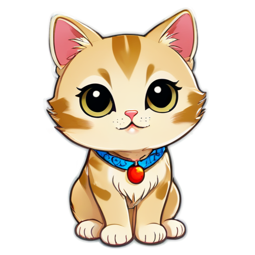 Chinese cat - icon | sticker