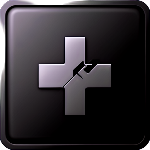 A black-filled icon for HSE (Health, Safety, Environment) control, designed for use as a button icon. The design should include a medical cross, a shield, and a leaf, all in solid black, with additional explanatory elements such as a small wrench for control or maintenance, and a cogwheel for operational aspects. The icon should have a clear and bold style, suitable for a small button. The background should be transparent to fit into any interface. - icon | sticker