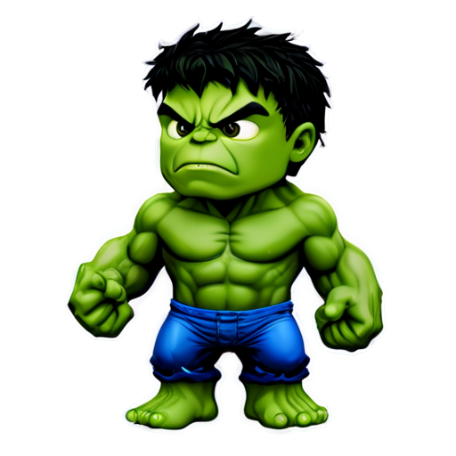 hulk character - icon | sticker