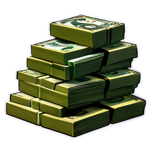 Stacks of cash Grand Theft Auto 5 Style - icon | sticker