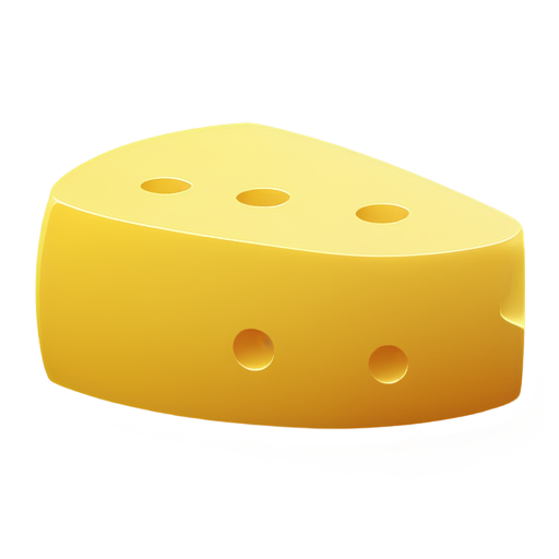 Create a piece of cheese - icon | sticker