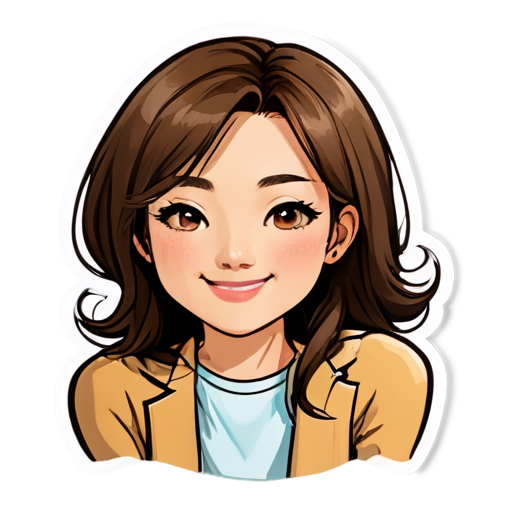 A cute icon with many people smiling - icon | sticker