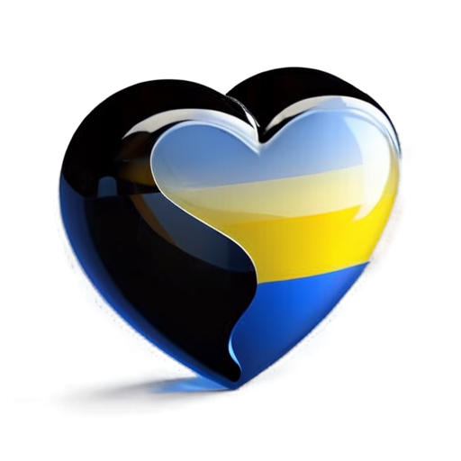 “Create a logo for a charitable organization called ‘Vilna Ukraine’ with a website vilna.org.ua. The logo should symbolize support and help for people affected by the war. It should include the blue and yellow colors associated with the Ukrainian flag. Add a graphic element such as a heart or hug to symbolize care and empathy. It is also desirable to use a stylish but clear font for the name 'Free UA' and the URL vilna.org.ua for identification. - icon | sticker